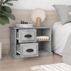 vidaXL Bedside Cabinet Concrete Grey Engineered Wood Medium