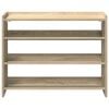 vidaXL Shoe Rack Sonoma oak Engineered wood Medium Shoe Rack