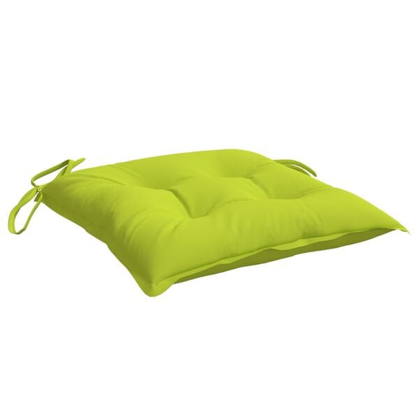vidaXL Chair Cushion Set of 4 Bright Green Oxford fabric (100% polyester)