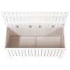 vidaXL Garden Storage Box White Solid Pine Wood Medium