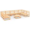 vidaXL Garden Lounge Set Natural Wood Solid Pine Wood Large Modular