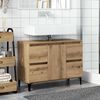vidaXL Sink Cabinet Artisan Oak Engineered wood, Metal Medium