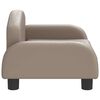 vidaXL Dog Bed Cappuccino 50x40 x 11.8 " Faux Leather