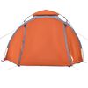 vidaXL Camping Tent Dome 3-Person Gray and Orange Quick Release