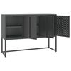 vidaXL Sideboard Charcoal Steel Medium Adjustable Feet Sideboard