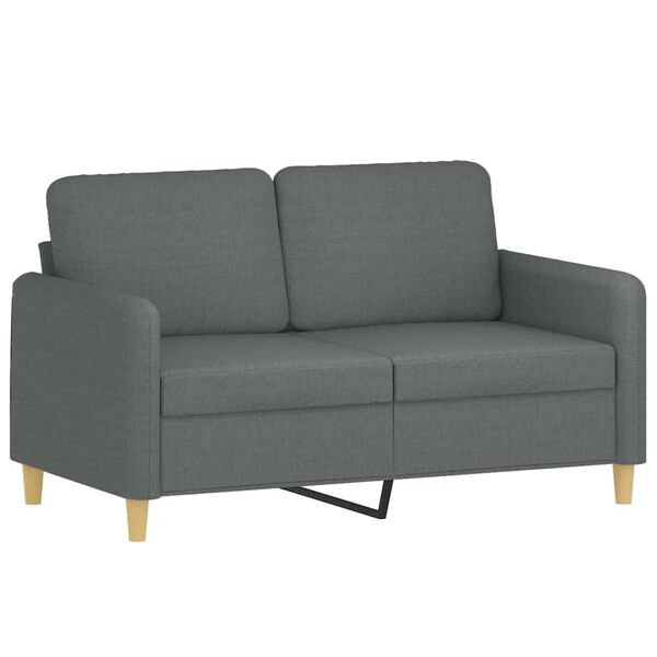 vidaXL Sofa Set Dark grey Fabric (100% polyester), metal, textilene, plywood