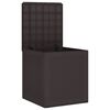 vidaXL Storage Box Brown 21.65 x 20.87 x 22.44 in Polypropylene