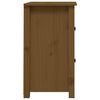 vidaXL Bedside Cabinet Set of 2 Honey Brown Solid Pine Wood Medium