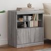 vidaXL Sideboard Grey Sonoma Engineered wood 23.6x14.6x26.4 in Sideboard
