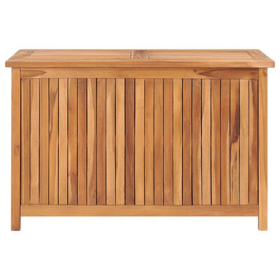 vidaXL Patio Storage Box 35.4"x19.7"x22.8" Solid Teak Wood