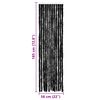 vidaXL Insect Curtain Anthracite 22.0x72.8" Chenille