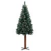 vidaXL Christmas Tree Green with white snow PVC 59.1 in Height
