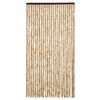vidaXL Fly Curtain Beige 39.4x78.7" Chenille