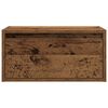vidaXL Wall-mounted Bedside Cabinet Old wood Engineered wood