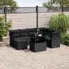 vidaXL Garden Sofa Set Black
