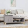 vidaXL Coffee Table Gray Sonoma Engineered wood Medium Coffee Table