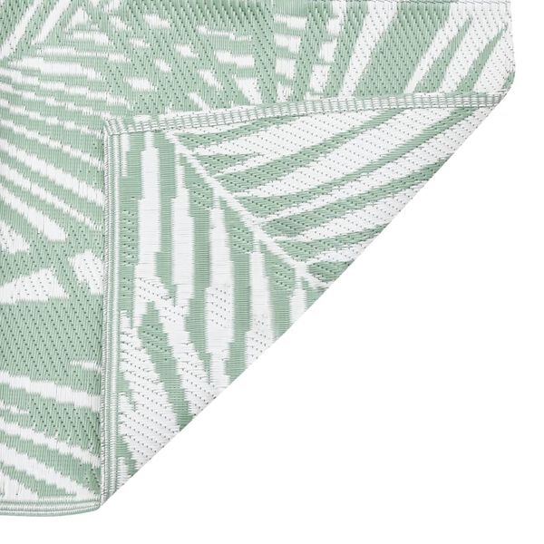 vidaXL Outdoor Rug Green Polypropylene 47 x 71 in Pattern Outdoor Rug