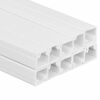 vidaXL Cable Trunking 0.4"x0.4" 32.8' PVC