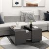 vidaXL Coffee Table Grey Engineered Wood Medium Extendable