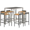 vidaXL Garden Bar Set Grey