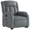 vidaXL Electric Stand Up Massage Recliner Chair Gray