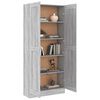 vidaXL Book Cabinet Gray sonoma Engineered wood Large Book Cabinet