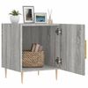 vidaXL Bedside Cabinet Set of 2 Grey Sonoma Engineered wood and iron