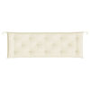 vidaXL Garden Bench Cushion Cream White Oxford Fabric (100% Polyester)