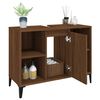 vidaXL Sink Cabinet Brown Oak Engineered Wood Medium