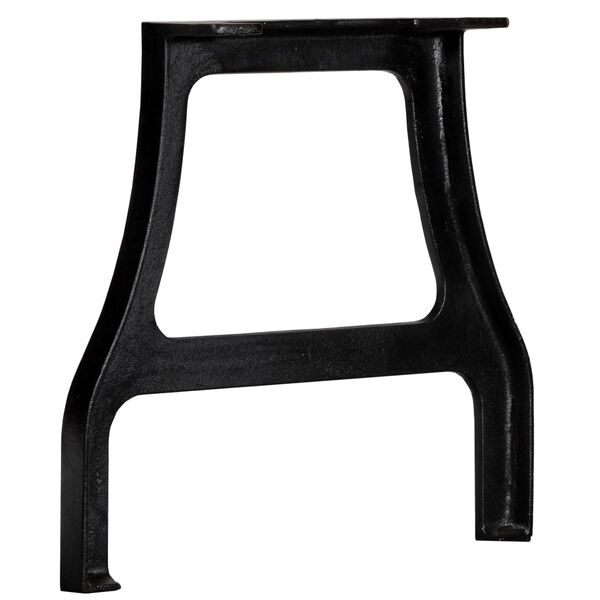 vidaXL Coffee Table Leg Set of 2 Black Cast iron Medium