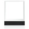 vidaXL Oven Cabinet Black Engineered Wood Compact Height Adjustable