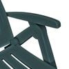 vidaXL Sunlounger Green Plastic One Size Foldable Sun Lounger