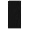 vidaXL Wall Cube Shelves 4 pcs Black Oak 11.8x5.9x11.8" Engineered Wood