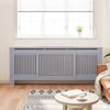 vidaXL MDF Radiator Cover Gray 80.7"