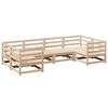 vidaXL Garden Sofa Set Natural wood Solid pine wood Large Modular