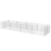 vidaXL Gabion Raised Bed Silver Galvanized steel Large