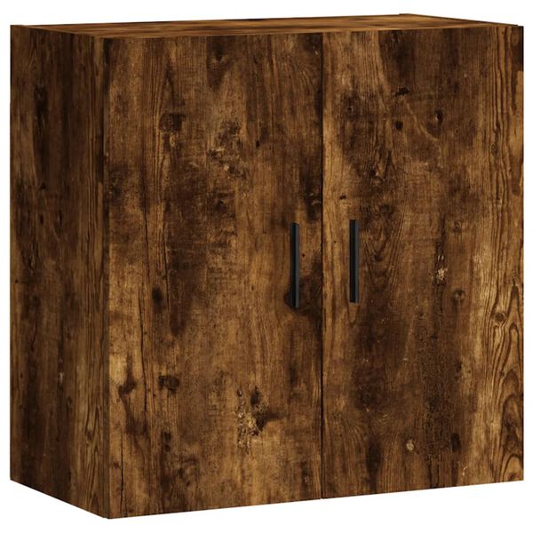 vidaXL Wall Cabinet Smoked Oak Engineered Wood Medium Wall Cabinet