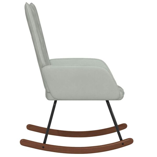 vidaXL Rocking Chair Light Grey