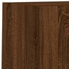vidaXL TV Wall Unit Set of 6 Brown Oak Engineered Wood, Glass Large