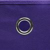 vidaXL Storage Box Set of 4 Purple Non-woven fabric (100% polyester)
