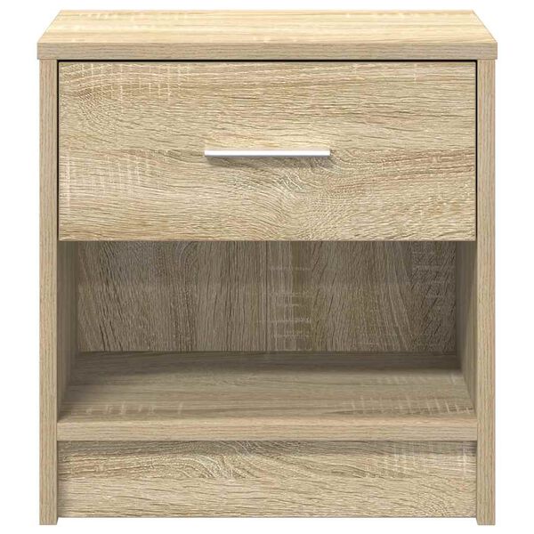 vidaXL Bedside Cabinet Sonoma oak Engineered wood Small Bedside Cabinet