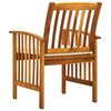 vidaXL Patio Dining Chairs 2 pcs with Cushions Solid Acacia Wood
