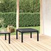 vidaXL Garden Footstool Black and Gray PE rattan Medium Modular