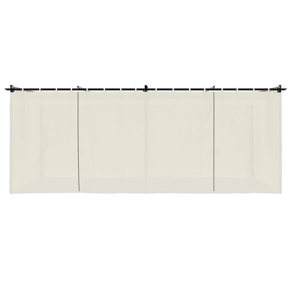 vidaXL Gazebo with Curtains Cream 19.7'x9.8' Steel