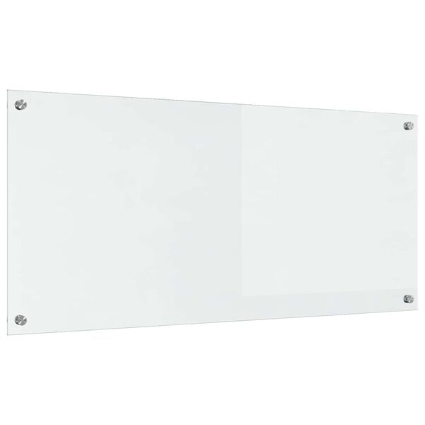 vidaXL Kitchen Backsplash Transparent 43.31 x 19.69 x 0.24 in