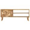 vidaXL TV Cabinet Natural Acacia Solid Acacia Wood 39.4 x 13.8 x 15.7 in