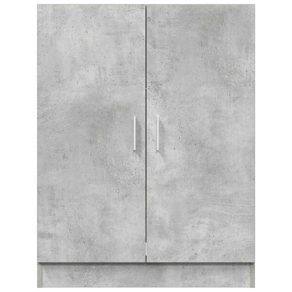 vidaXL Washing Machine Cabinet Concrete Grey 27.8x28.1x36.0"