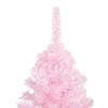 vidaXL Artificial Christmas Tree Pink PVC, Steel, Plastic