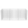 vidaXL Gabion Raised Bed Silver Galvanized steel Large Durable
