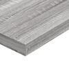 vidaXL Wall Shelf Set of 4 Grey Sonoma Engineered Wood